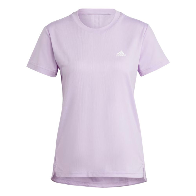 Camiseta manga corta Adidas Aeroready 3 stripes mujer Bliss Lilac