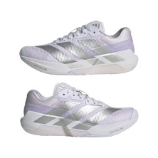 Zapatillas Adidas Adizero Dropset Pro mujer Frozen Purple Silver Metallic Cloud White para el gimnasio y training corto