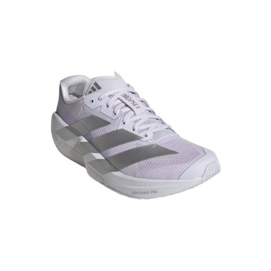 Zapatillas Adidas Adizero Dropset Pro mujer Frozen Purple Silver Metallic Cloud White superligera con amortiguación