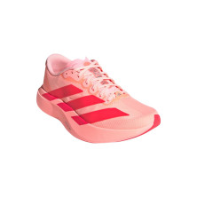 Zapatillas Adidas Adizero Evo SL Woven mujer Frozen Turbo Lucid Red Silver Metallic para asfalto