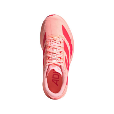 Zapatillas Adidas Adizero Evo SL Woven mujer Frozen Turbo Lucid Red Silver Metallic perfecto para 10k
