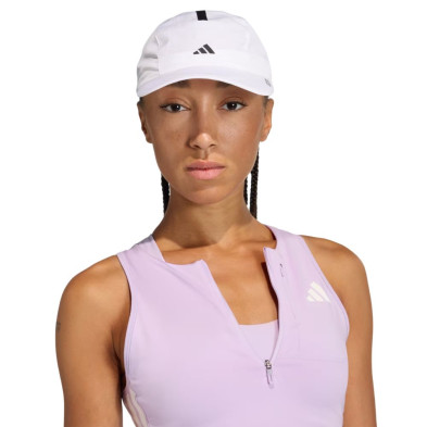 Gorra Adidas Running X Adizero Unisex White/ Black visera curvada te protege de los rayos solares
