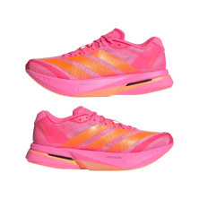 Zapatillas Adidas Adizero Boston 13 Hombre rosa naranja talones drop 6 mm