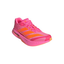 Zapatillas Adidas Adizero Boston 13 Hombre Lucid Pink/ Lucid Orange/ Iron Metallic suspension