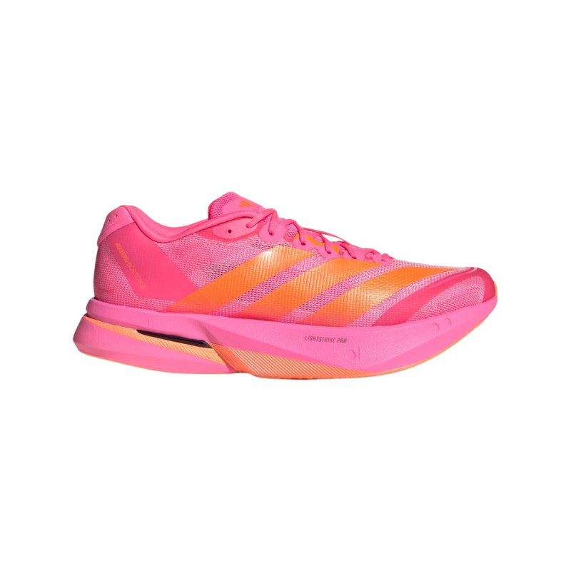 Zapatillas Adidas Adizero Boston 13 Hombre Lucid Pink/ Lucid Orange/ Iron Metallic