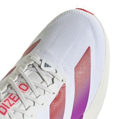 Zapatillas Adidas Adizero Evo SL Woven Hombre White Lucid red Crystal white empeine téxtil con cordones