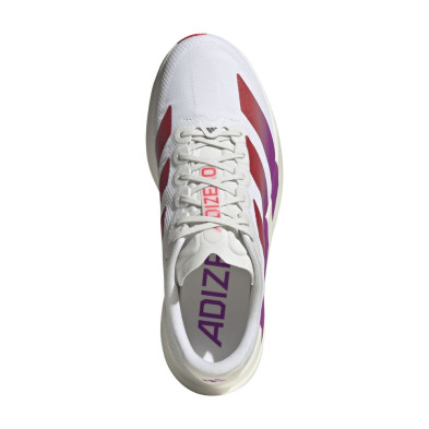 Zapatillas Adidas Adizero Evo SL Woven Hombre White Lucid red Crystal white
