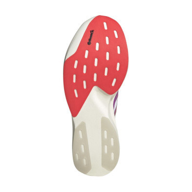 Zapatillas Adidas Adizero Evo SL Woven Hombre White Lucid red Crystal white suela continental