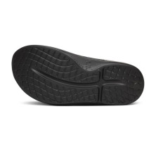 Sandalias Oofos Recovery Ooahh Sport Black Wave suela de goma antideslizante