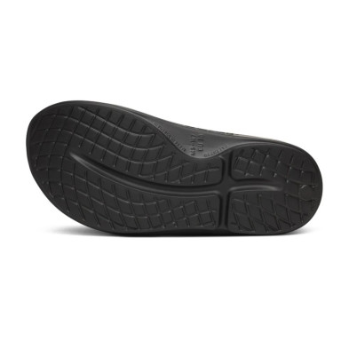 Sandalias Oofos Recovery Ooahh Sport Black Wave suela de goma antideslizante