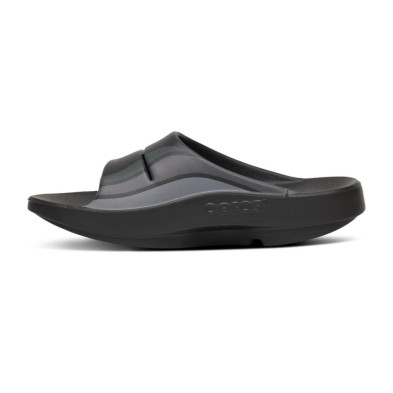 Sandalias Oofos Recovery Ooahh Sport Black Wave tecnolofia oofoam