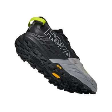 Zapatillas Hoka Speedgoat 7 Hombre Black Stellar Grey suela Vibram con más tracción