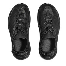 Sandalias Hoka Hopara 2 Mujer Black Black cordones con tensores rápidos
