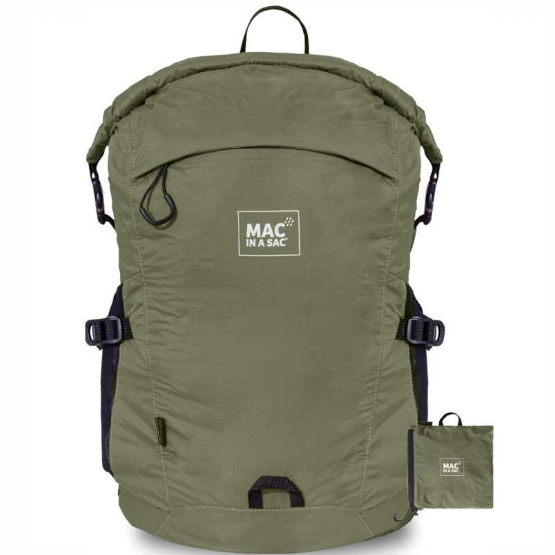 Mochila Mac in a Sac Travelite Khaki 20L frontal