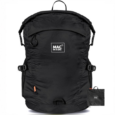 Mochila Mac in a Sac Travelite negra 20 frontal