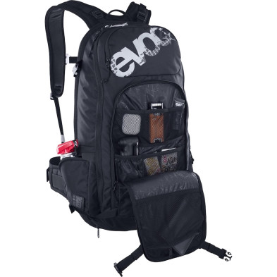 Mochila EVOC FR Trail E-RIDE 20 Macaskill abierto