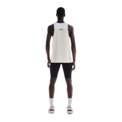 Camiseta sin mangas on running Performance Tank Hombre White Silver con tejido transpirable On DryTec