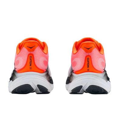 Zapatillas Hoka Clifton 11 hombre Neon Tangerine/ Frost 42mm de altura de talón