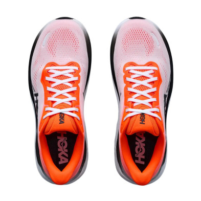 Zapatillas Hoka Clifton 11 hombre Neon Tangerine/ Frost nuevo empeine de malla técnica mejorada