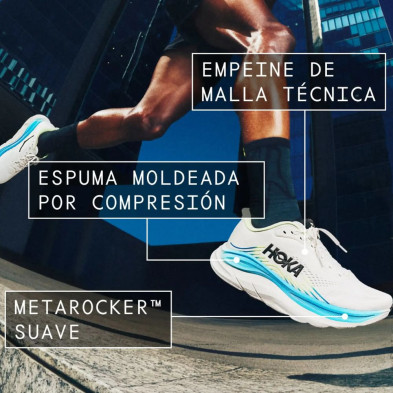 Zapatillas Hoka Clifton 11 hombre Neon Tangerine/ Frost caracteristicas principales