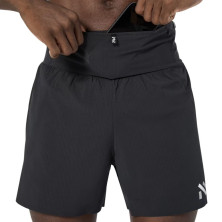 Pantalón running Nnormal Race Short 02 hombre Black con bolsillos incorporados