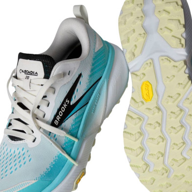 Zapatillas trail Brooks Cascadia 20 hombre White Blue Black