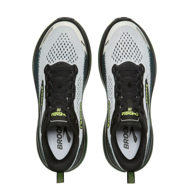 Zapatillas trail Brooks Cascadia 20 hombre Grey Black Nightlife perfil más estrecho para ganar agilidad