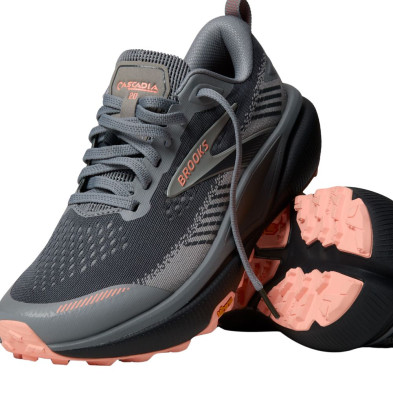 Zapatillas trail Brooks Cascadia 20 mujer Grey/ Grey/ Peach