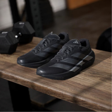 Zapatillas Adizero Dropset Pro mujer Core Black/ Iron Metallic/ Core Black suela de caucho continental