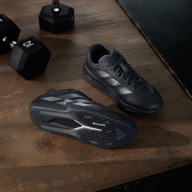 Zapatillas Adizero Dropset Pro mujer negro gris para el gimnasio y running corto