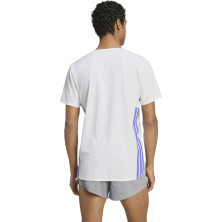 Camiseta manga corta Adidas Adizero Running Tee Hombre White