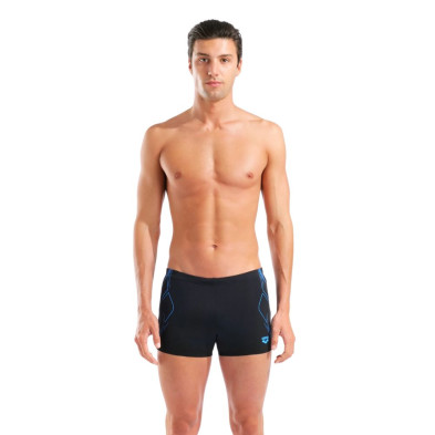 Bañador short Arena Performance Graphic Black/ Turquoise