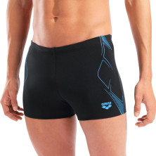 Bañador short Arena Performance Graphic Black/ Turquoise