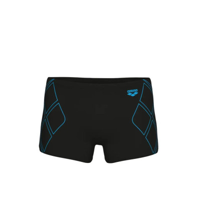Bañador short Arena Performance Graphic Black/ Turquoise