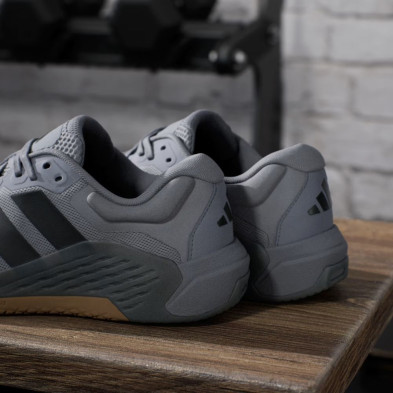 Zapatillas Adidas entrenamiento Dropset 4 Trainer Hombre gris negro mantienen la forma bajo carga