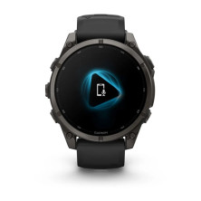 Reloj Multideporte Garmin Fenix 9 Titanio DLC 47 mm correa silicona Negra