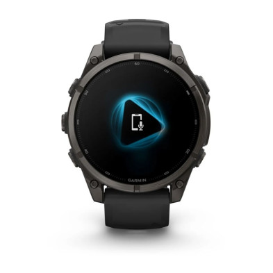 Reloj Multideporte Garmin Fenix 9 Titanio DLC 47 mm correa silicona Negra llamadas desde la muñeca