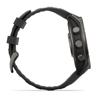 Reloj Multideporte Garmin Fenix 9 Titanio DLC 47 mm correa silicona Negra el tamaño más versátil con revestimiento DLC