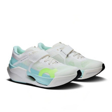 Zapatillas On Running Cloud X Tempo Pro mujer White Celeste sujeción con refuerzo en el mediopié