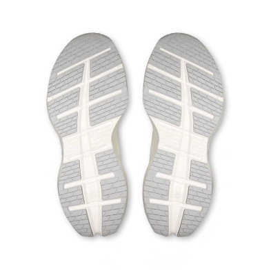 Zapatillas On Running Cloudrunner 3 Max hombre blanco gris Suela de goma mas gruesa que resiste y añade tracción