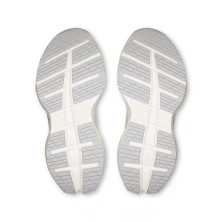 Zapatillas on Running Cloudrunner 3 Max mujer blanco gris Suela de goma mas gruesa que resiste y añade tracción drop 8mm