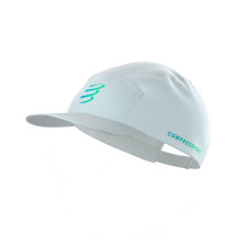 Gorra running 5 Panel Cap Compressport Star White Blue Green