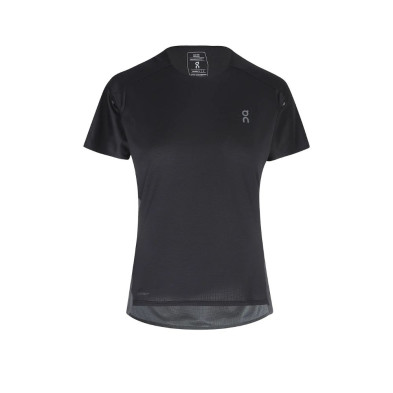 Camiseta manga corta On  Running Performance-T mujer Black Eclipse