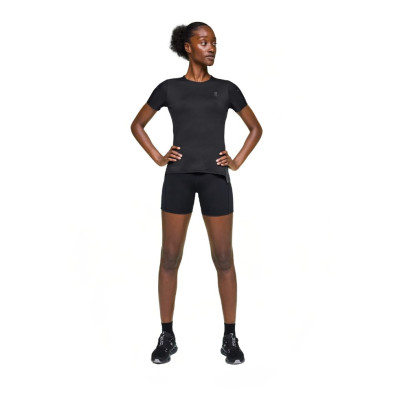 Camiseta manga corta On  Running Performance-T mujer Black Eclipse