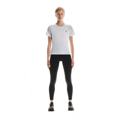 Camiseta manga corta On Running Performance-T mujer blanco beige