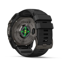 Reloj Multideporte Garmin Fenix 9 Titanio DLC 51mm correa silicona Negra DINÁMICA DE CARRERA CON SENSOR DE MUÑECA