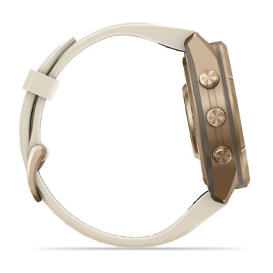 Reloj Multideporte Garmin Fenix 9 Pro Titanio 43 mm correa silicona Beige Gris con caja de titanio mas fina y ligera