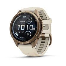 Reloj Multideporte Garmin Fenix 9 Pro inReach Titanio 43 mm correa silicona Beige Gris