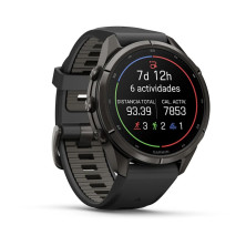 Reloj Multideporte Garmin Fenix 9 Pro inReach Titanio 43 mm correa silicona Negro nueva función Garmin Epic
