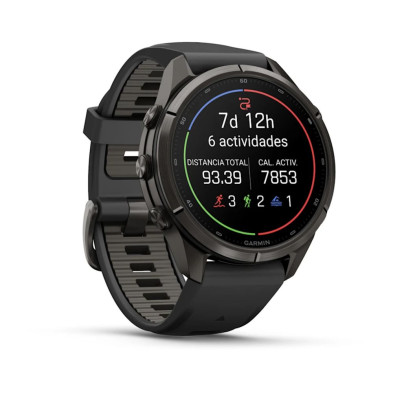 Reloj Multideporte Garmin Fenix 9 Pro inReach Titanio 43 mm correa silicona Negro nueva función Garmin Epic